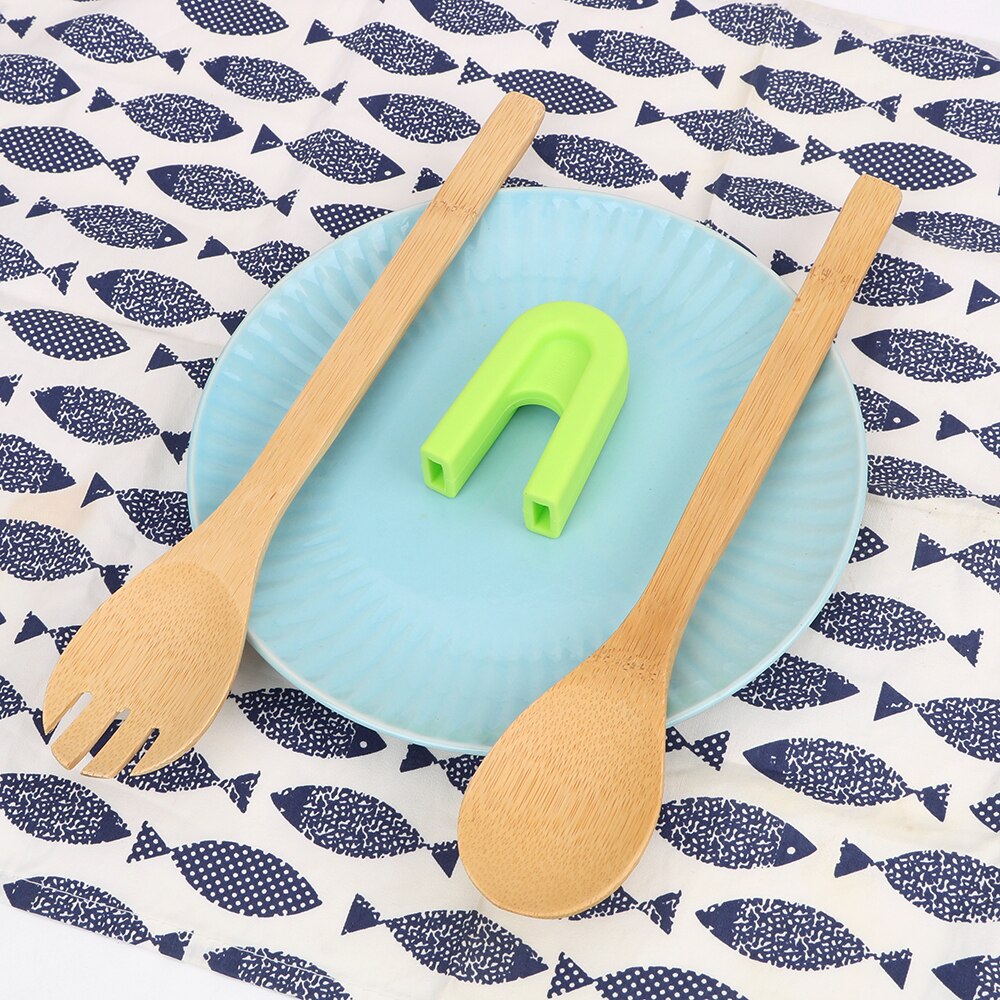 Non-Stick Kitchen Utensils Snack Clip Bamboo Food Tongs Cake Pastry Steak BBQ Tongs Wooden Clip Toaster Tongs