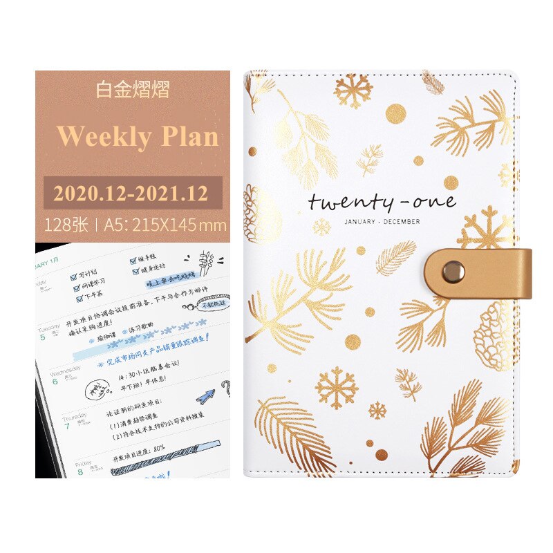 Simple A5 Notebook Weekly Handbook Daily Plan Efficiency Manual Universal Manual Organizer Planner Schedule Book: Default Title