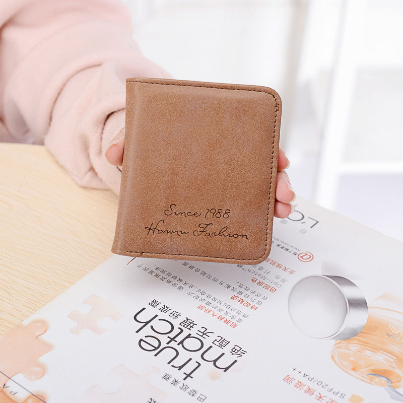 Korean Small Girl Mini Wallet Purse PU Leather Slim Female Wallets Change Purse Girls Mini Coin Purses Card Holder