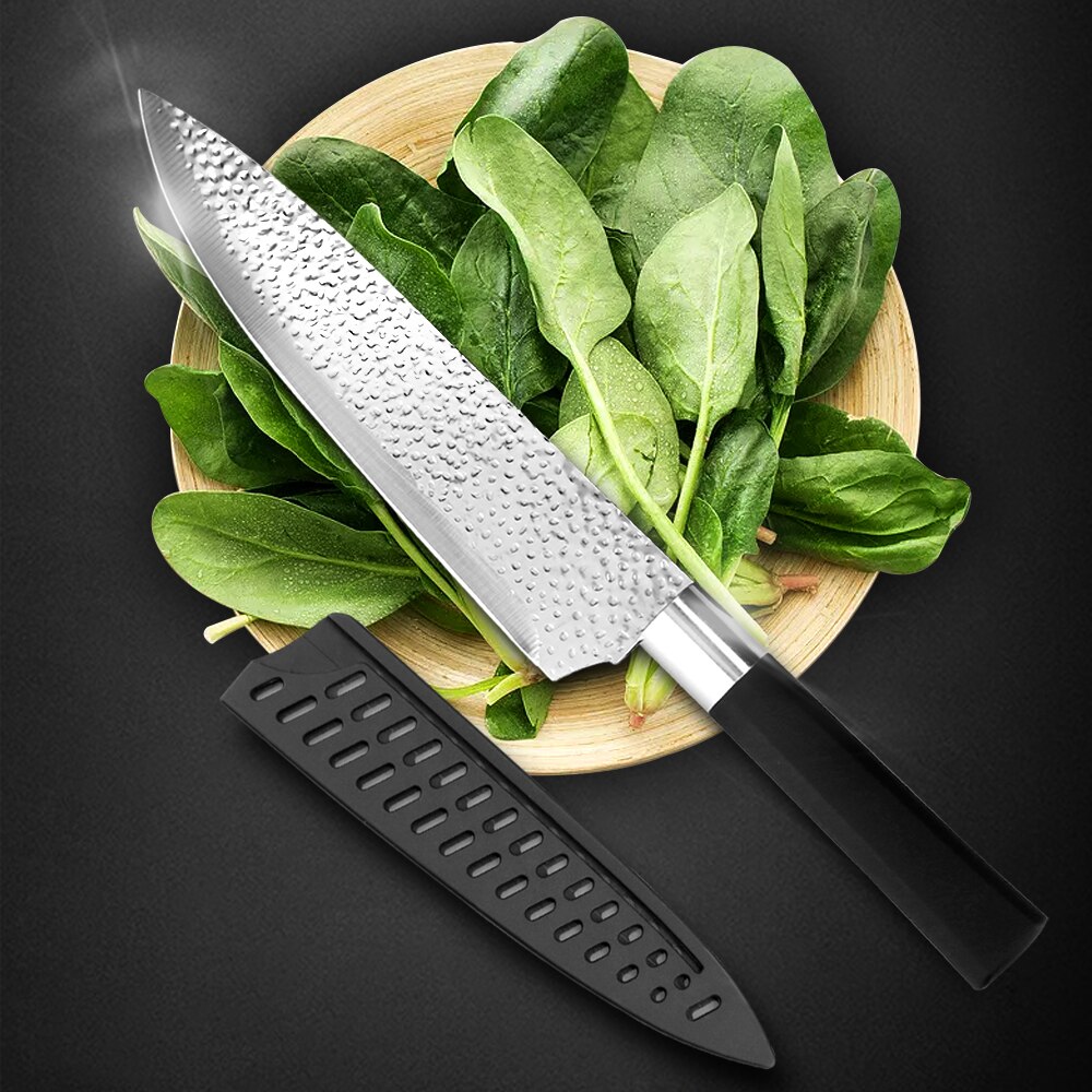 Chef Messen 6 Set Professionele Japanse Keukenmessen Hoge Carban Rvs Vlees Cleaver Fruit Mesje Koksmes