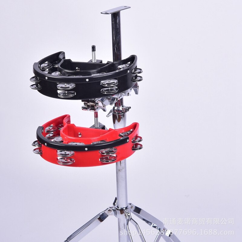 Dubbele Ring Moon Tamboerijn Tamboerijn Jazz Drum Ritme Tamborine Percussie Instrument Accessoires