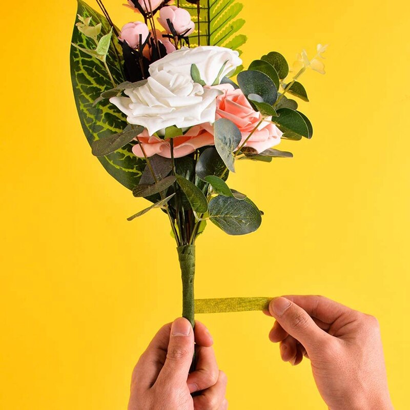 6 Kinds Floral Arrangement Tool Kit Floral Tape Stem Wrap Floral Tapes Stem Wire for Florist Making Bouquet Arrangement