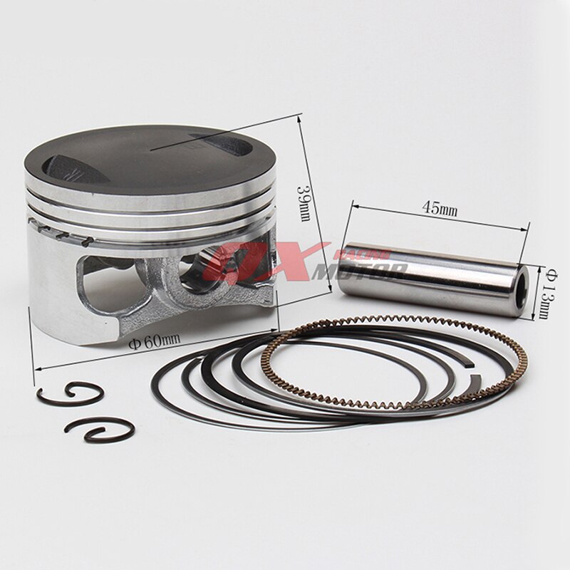 W150 / 155/160 Horizontal Engine Piston And Ring Piston Ring Plug