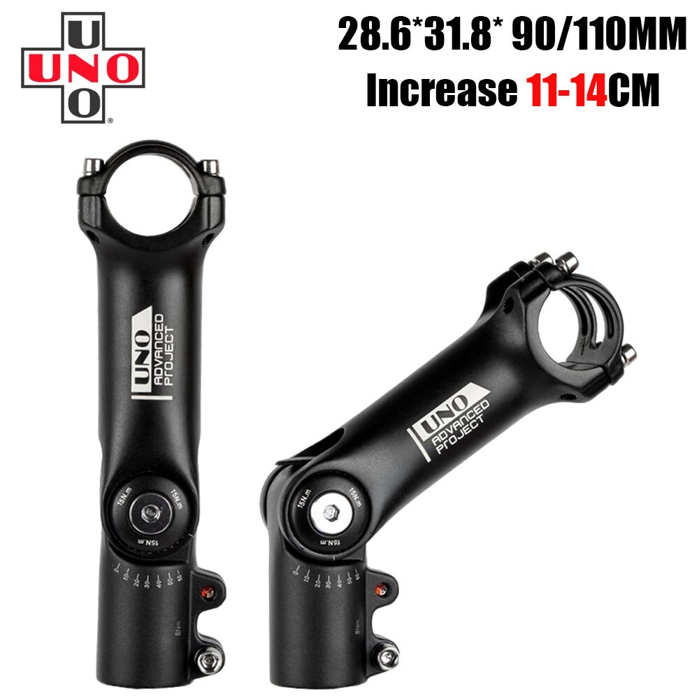 Uno Verstelbare Stuurpen Hoek Hoogte Riser 31.8Mm Mountain Fietsen Onderdelen Stuurpen 90/110Mm Fiets Accessoires