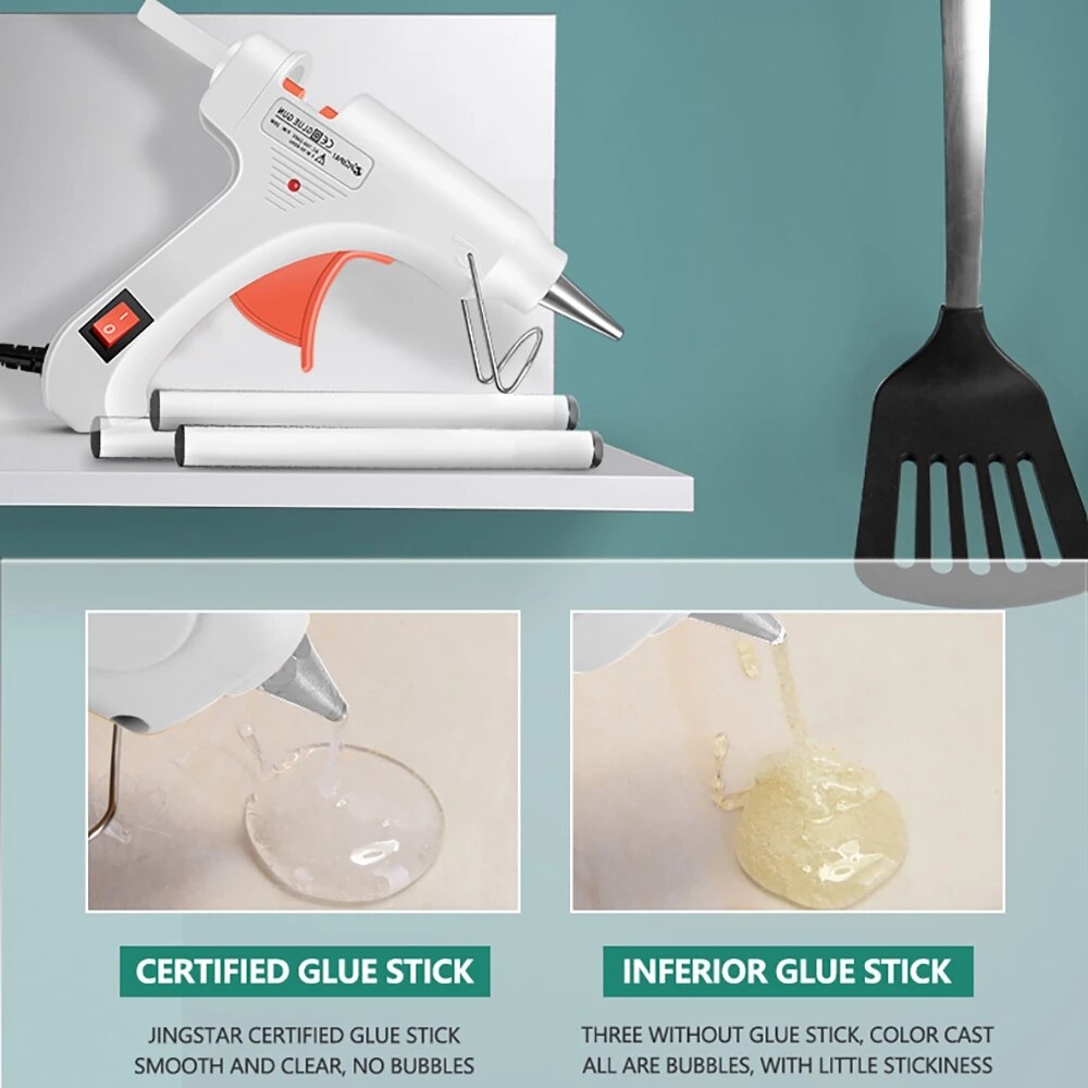 Traumat Glue Gun With Bullets Metal Mini Industrial Heat Exchanger Thermal Sealant Guns Melt Adhesive Tools For Home DIY