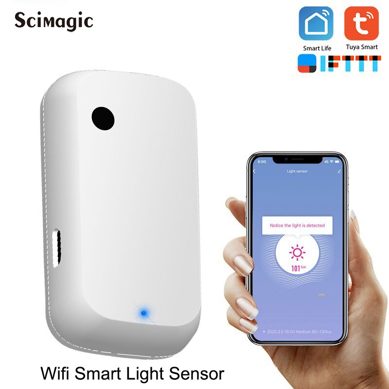 Tuya WIFI Smart Light Sensor Smart Home Light Automation Sense Linkage Control Compatible With Alex ,Google Home IFTTT