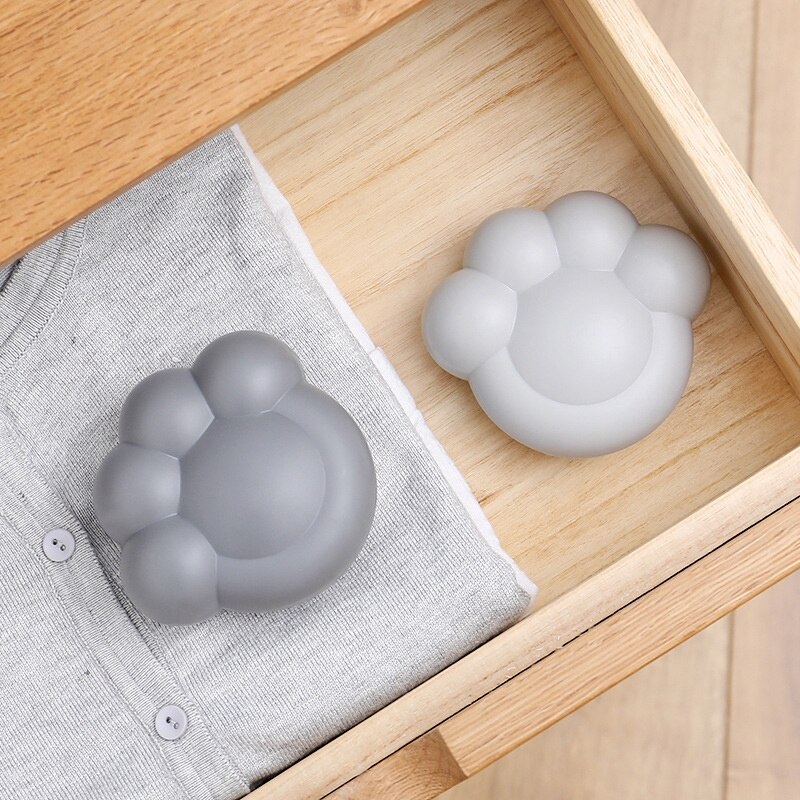 5 Pcs Cute Cat Claw Fridge Refrigerator Air Bamboo Charcoal Bag with Sucker Air Purification Deodorant Deodorant Odors Smell Rem