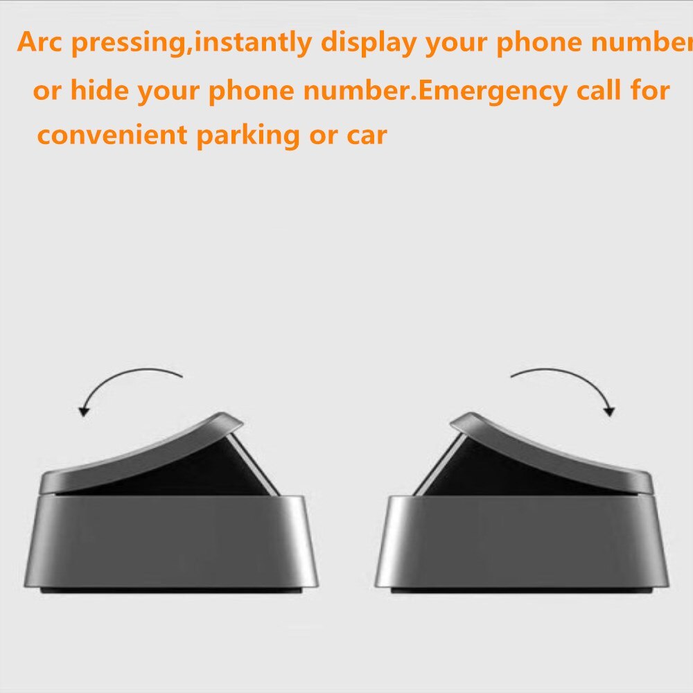 Auto Xiaomi Mijia Tita X Parkeer Nummer Houder Zachte Magneet Voorruit Tijdelijke Card Stickers Diy Telefoonnummer