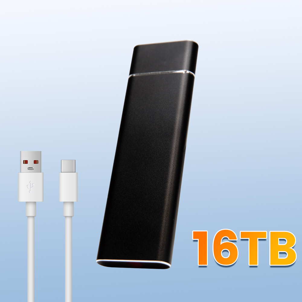 Ekstern ssd 2tb/4tb med ultrastor kapacitet, bærbar harddisk type-c, usb 3.2, højhastighedsoverførsel til stationær mac: Blå