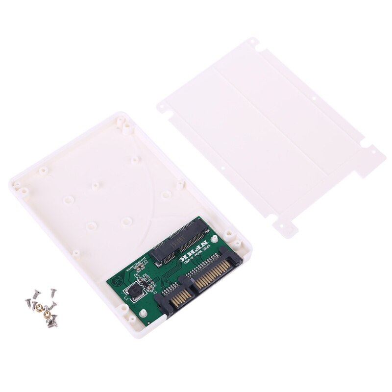 7mm mSATA SSD à 2.5 pouces SATA adaptateur boîtier convertisseur plastique boîtier de disque dur boîtier de disque dur externe