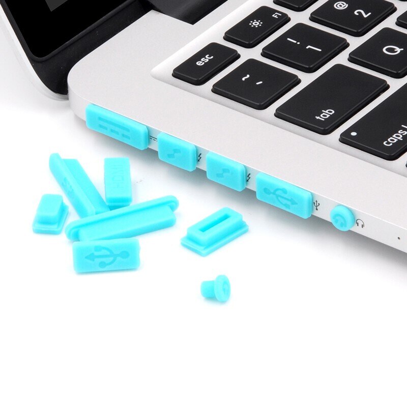 16Pcs Poort Pluggen Stof Stekkers Voor Laptops Beschermen Ultrabook Poorten Van Vuil Stof Siliconen Stofdicht Anti Dust Plug Cover stopper