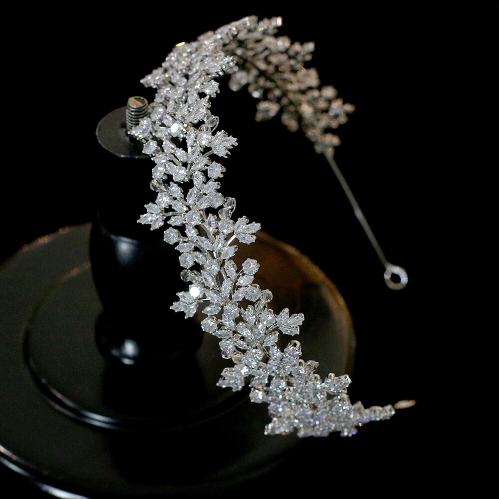 Accessoires pour cheveux de mariée, bijoux, couronnes pour femmes, accessoires de mariage, couronne en zircone cubique, diadème, de demoiselle d'honneur