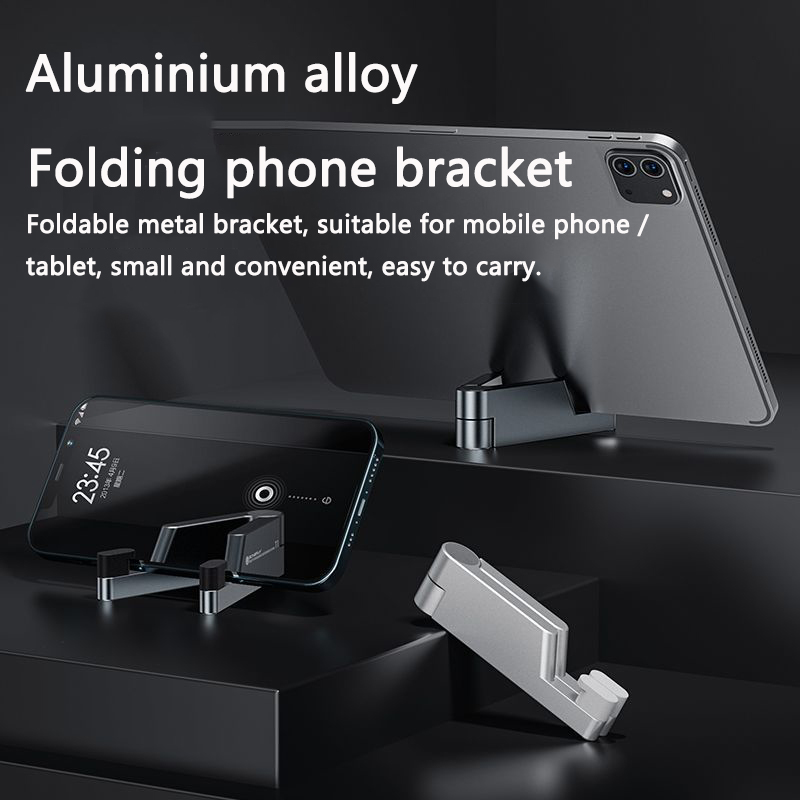 T1 tragbar Halter Universal- Mini Größe Aluminium tragbar Falten Pult montieren Halter Halterung Handy, Mobiltelefon Telefon Wiege Foldable Stand