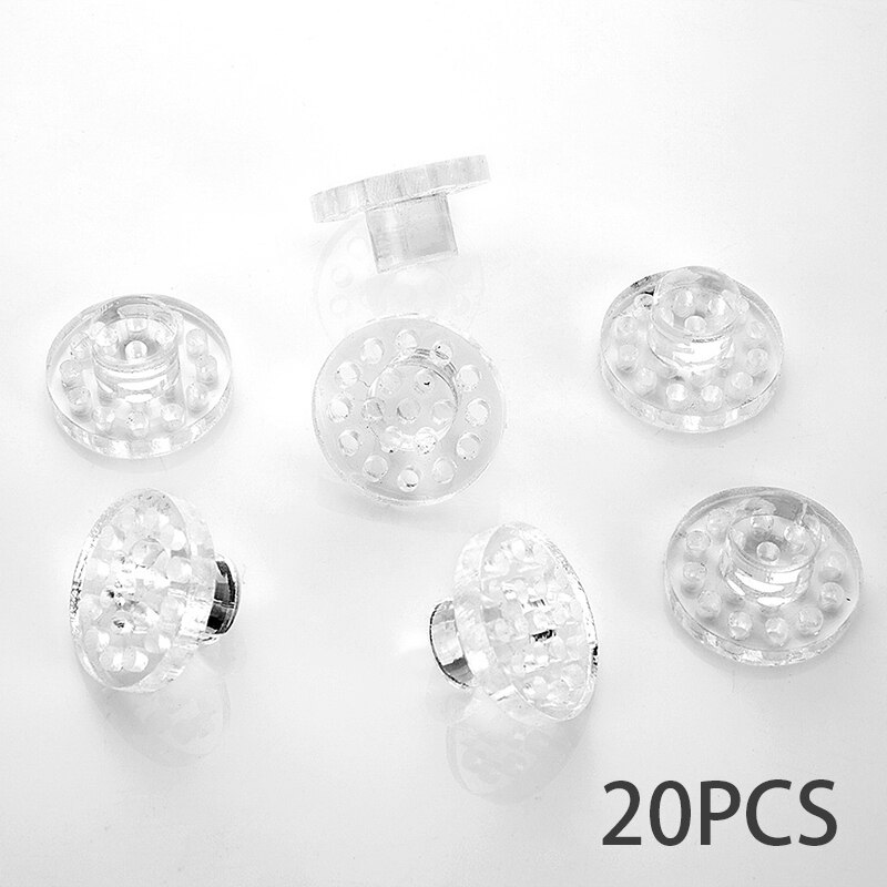 Fontes Marinhas De Aquário Acrílico Coral Magnético Frag Suporte De Tomada Suporte Para 15Mm De Espessura De Vidro: 20pcs Round Plugs