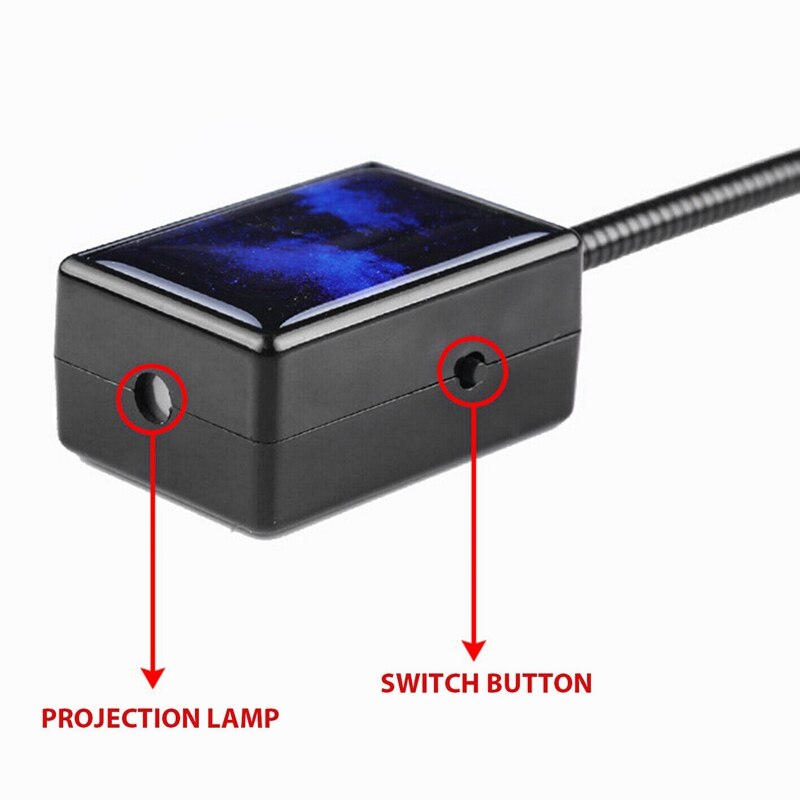 USB voiture intérieur toit atmosphère vedette ciel lampe projecteur LED étoile veilleuse