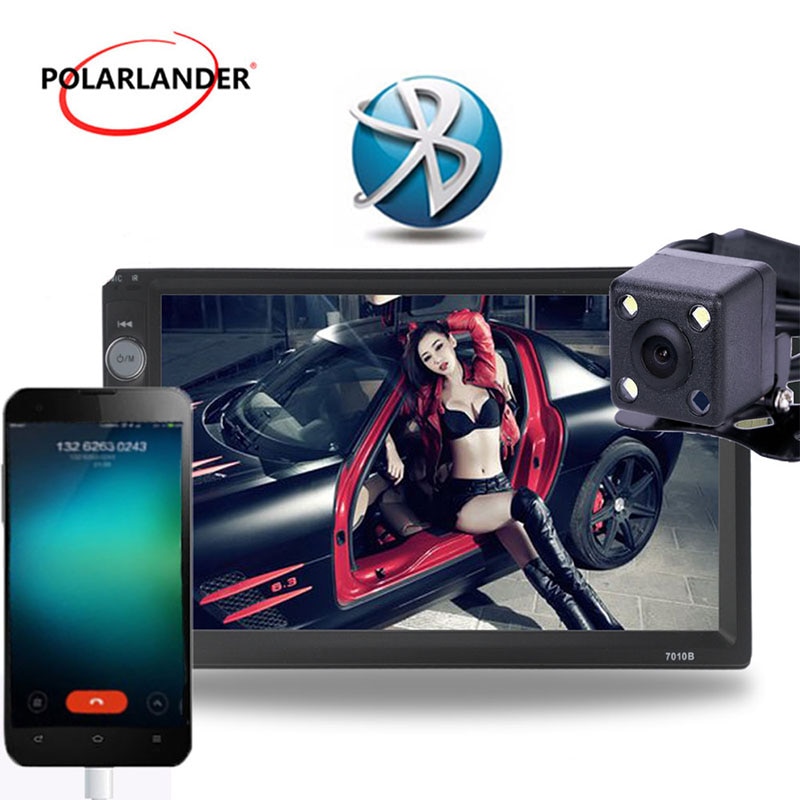 PolarLander AutoRadio car Radio 2 DIN Bluetooth Mirror Link for Android LCD 7 Touch Screen car radio cassette player auto tape