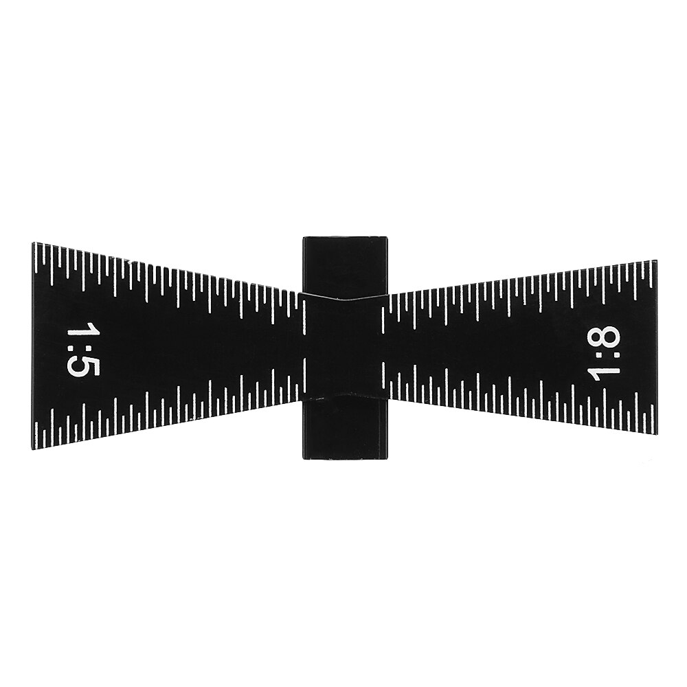 Woodworking Dovetail Marker Aluminum Alloy Dovetail Marking Template 1:5 & 1:8 Wood Joint Gauge With Scale Dovetail Guide Tools