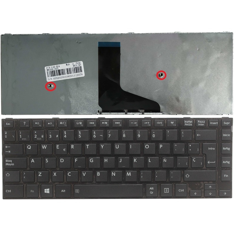 Spaanse Laptop Keyboard Voor Toshiba L45-A L45D-A L45T-A L40-A L40D-A L40DT-A C40D-A C40-A C45-A C45D-A Sp Toetsenbord