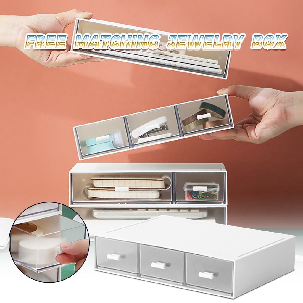 Plastic Storage Boxes Slots Adjustable Packaging Transparent Tool Case Craft Organizer Box Jewelry Accessories