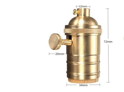 DIY Retro Vintage E27 Lamphouder Base Socket Loft Industriële Stijl Edison Lamp Houder E27 Socket Lamphouder: YELLOW