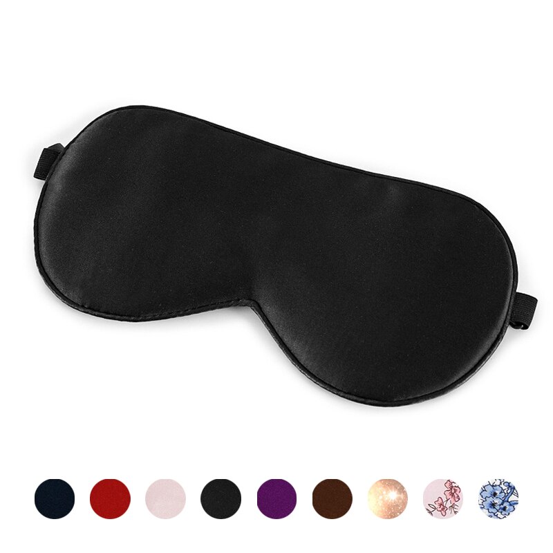 Sovmask 100%  naturligt mullbärssilke mjuk ögonbindel sovande ögonmask för att resa hem sömnhjälp hälsa ögonskugga ögonskydd