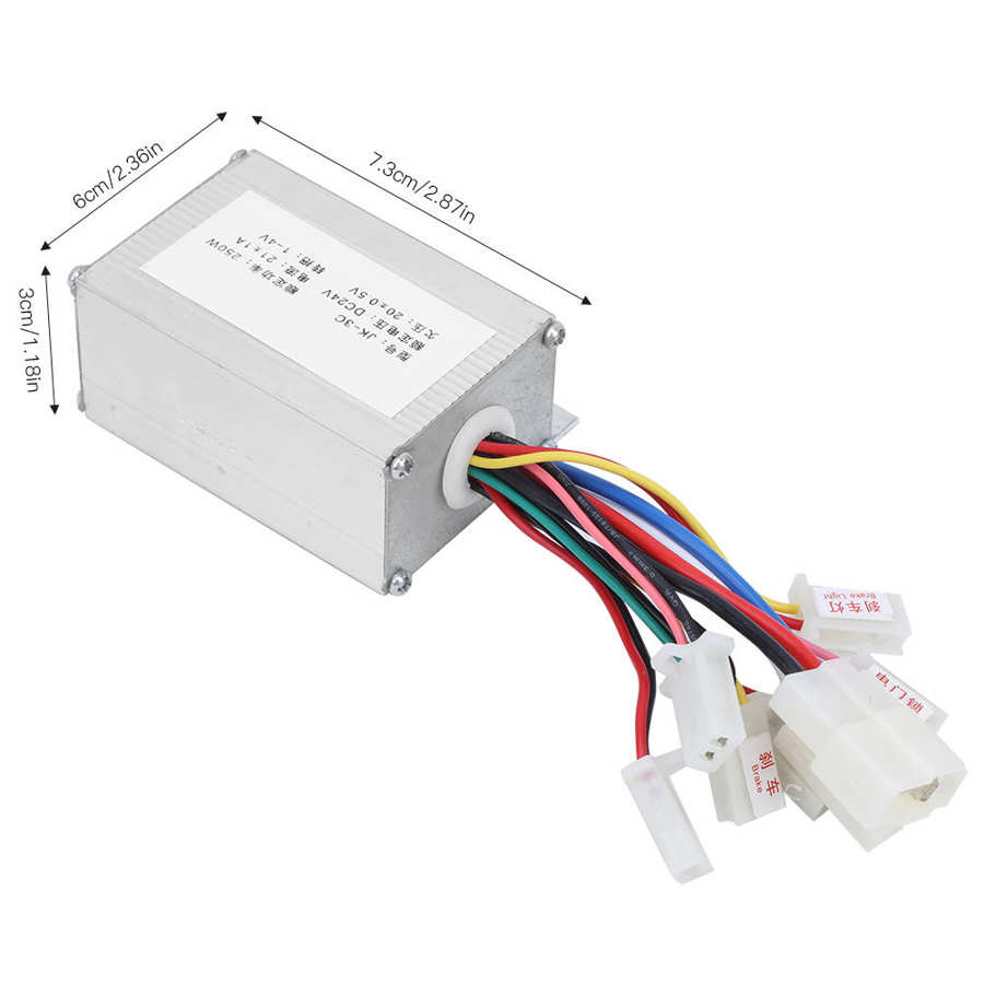 24V 250W Geborsteld Controller Twist Throttle Grip Kit Elektrische Fiets Scooter E-Bike Motor Speed Controller Throttle acceleraor
