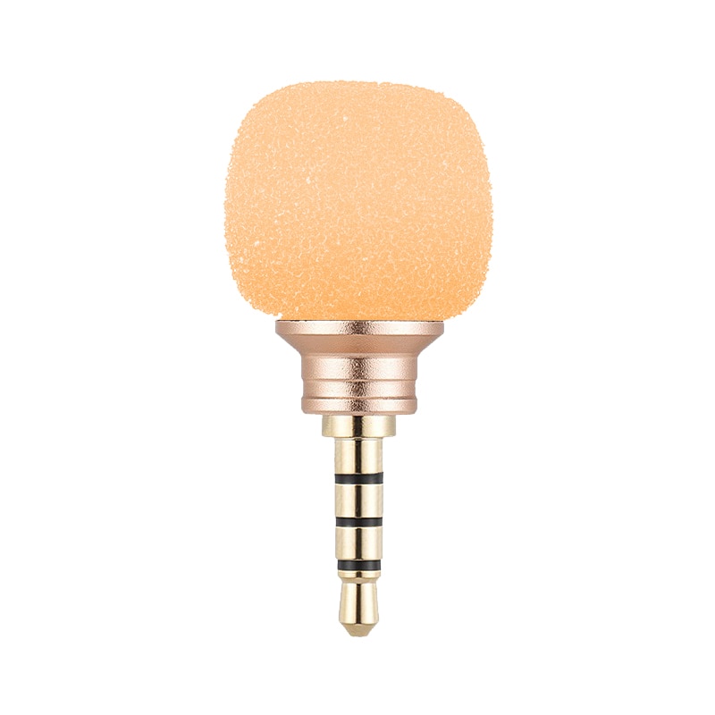 Spash 3.5mm jack mini rundstrålende mikrofon bærbar liten mikrofon for opptaker mobiltelefon smarttelefon android telefon