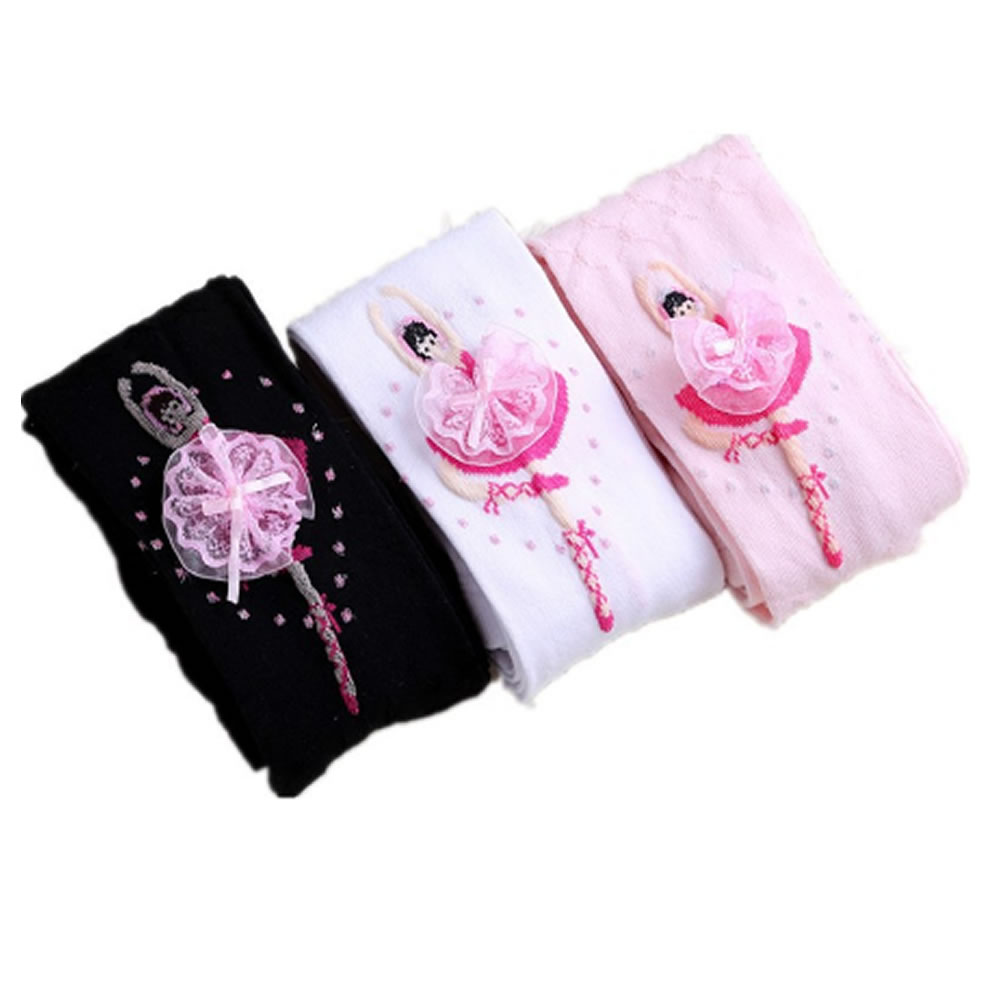 Collants de printemps et d&#39;automne pour petites filles, vêtements pour enfants, bas blancs de Ballet,