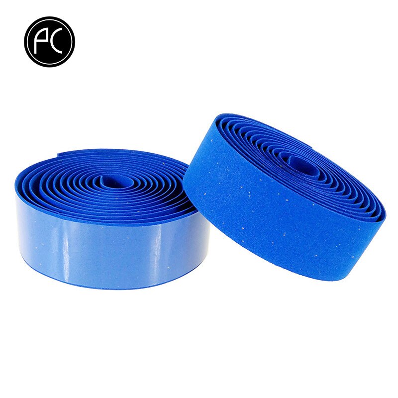 PCycling-Cinta para manillar de bicicleta, estilo de virutas de madera, equipo fijo para bicicleta de montaña o carretera, cinta clásica Retro para manillar, envoltura de 2 barras: BLUE