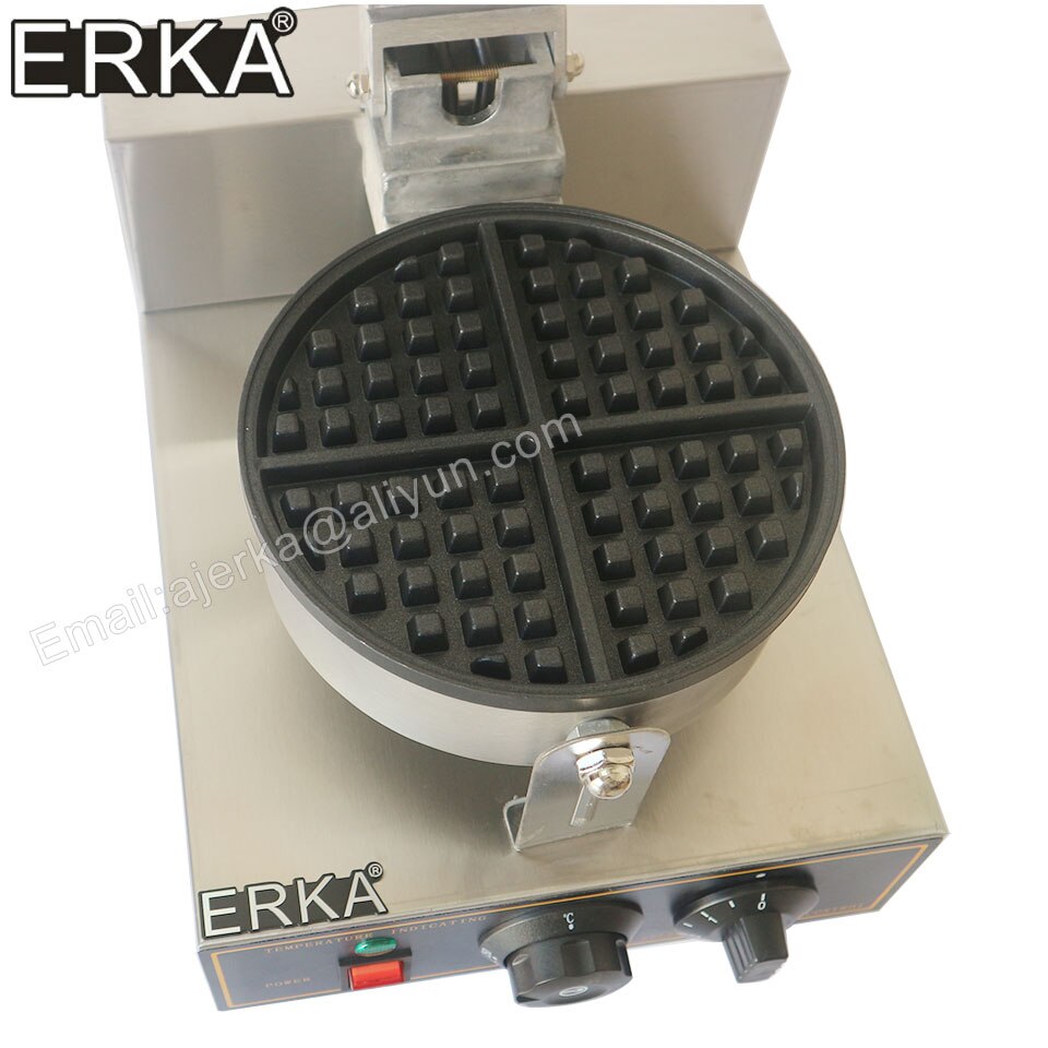 ERKA Commercial electric waffle maker Single-head waffle oven Lattice cake maker Scones maker Baking pan Nonstick pan waffle