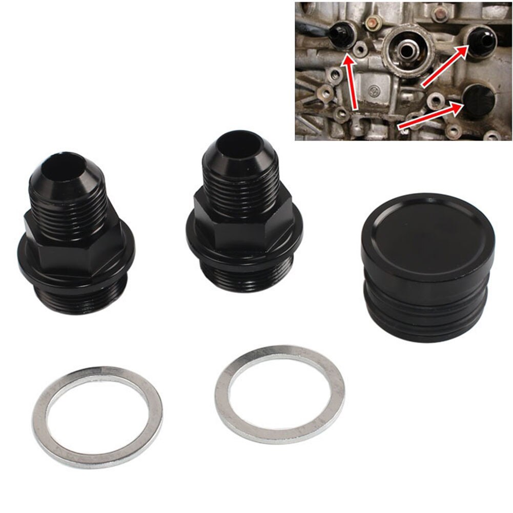 Car Vehicle Aluminium Alloy Parts Replacement Durable Block Fittings Rear Auto Oil Tank Breather Plug Catch Can For B16 B18C