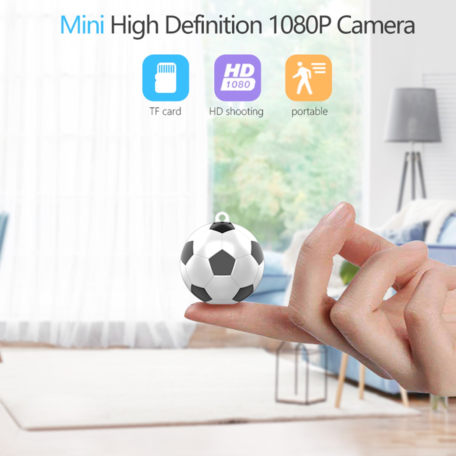 Gosear Mini Home Security Camera A9 1080P HD WiFi IR Night Vision Camcorder 360 Degree Bracket Phone App Contron IP Camera SQ20: SQ20
