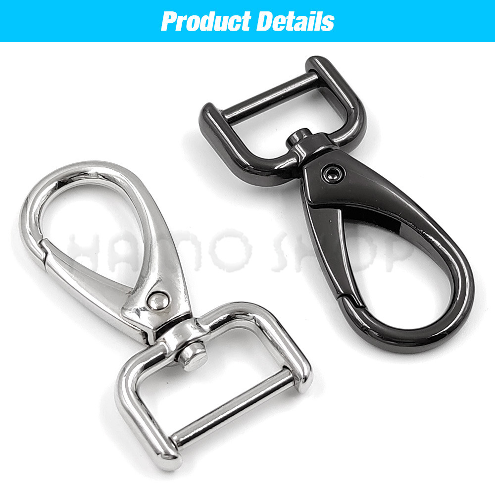 16/20/26/32/38mm Metal Detachable Snap Hook Trigger Clips Buckles Hooks For Leathercraft Strap Belt Keychain Webbing Pet Leash