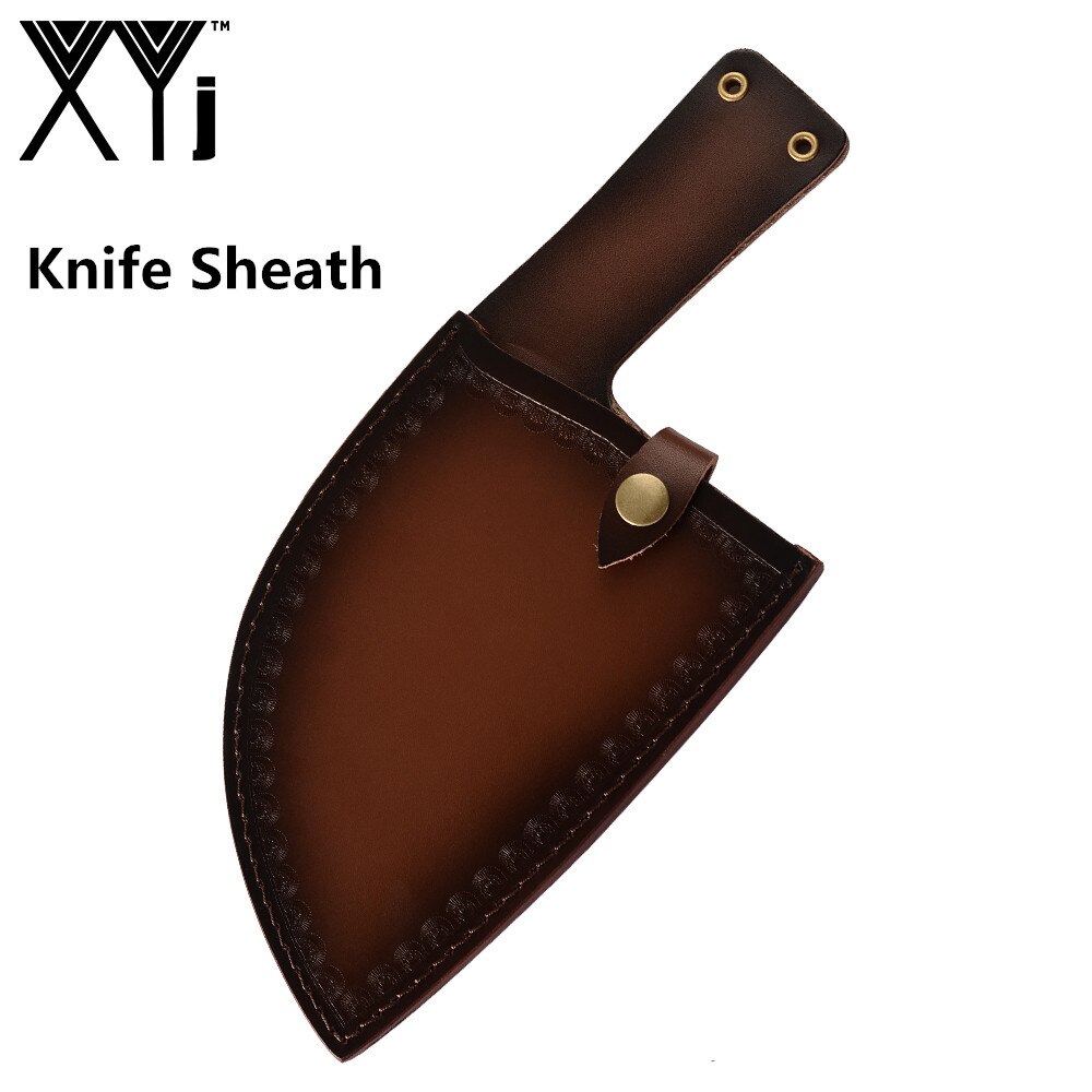 Xyj Volledige Tang Keukenmessen Handgemaakte Gesmeed Highcarbon Bekleed Staal Slagersmes Klassieke Stijl Keuken Koksmes Koken Tool: Knife Cover