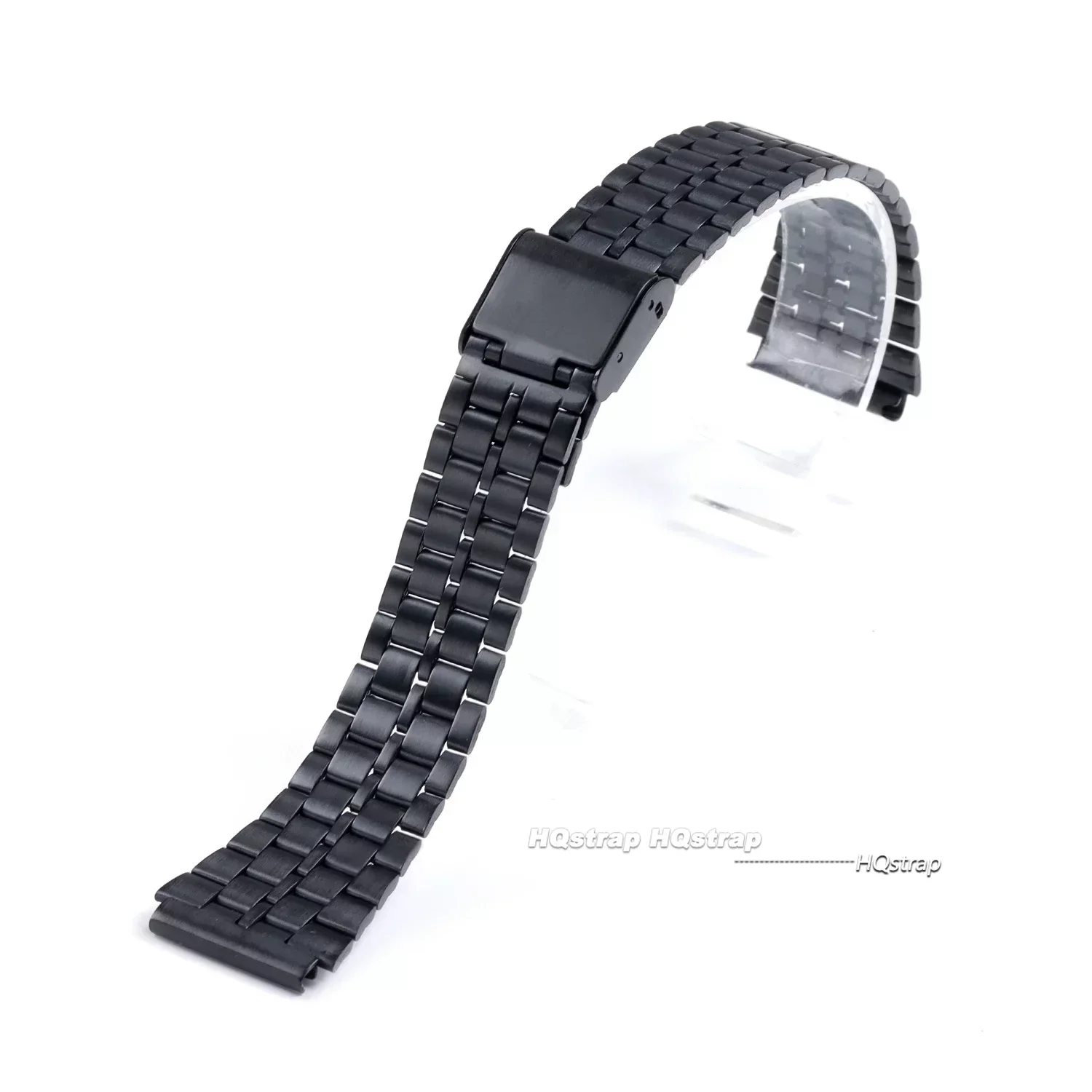 18 mm Edelstahlarmband für Casio F84 F105/108/A158/168 AE1200/1300 SGW400 F91W Vintage Metallarmband Hochwertiges Armband: White black / 18mm