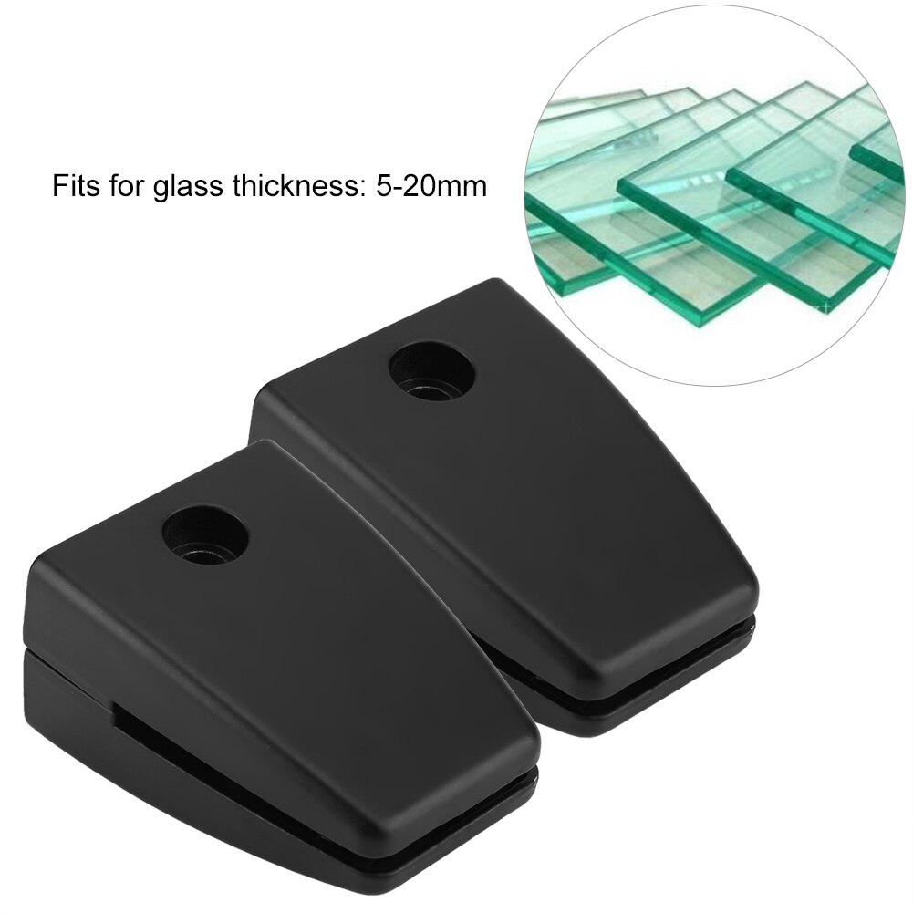 Aluminum Alloy Glass Clip Clamp Bracket Holder For Window Board Screen Clip Office Partition Clip Flat Round Head Glass Splint