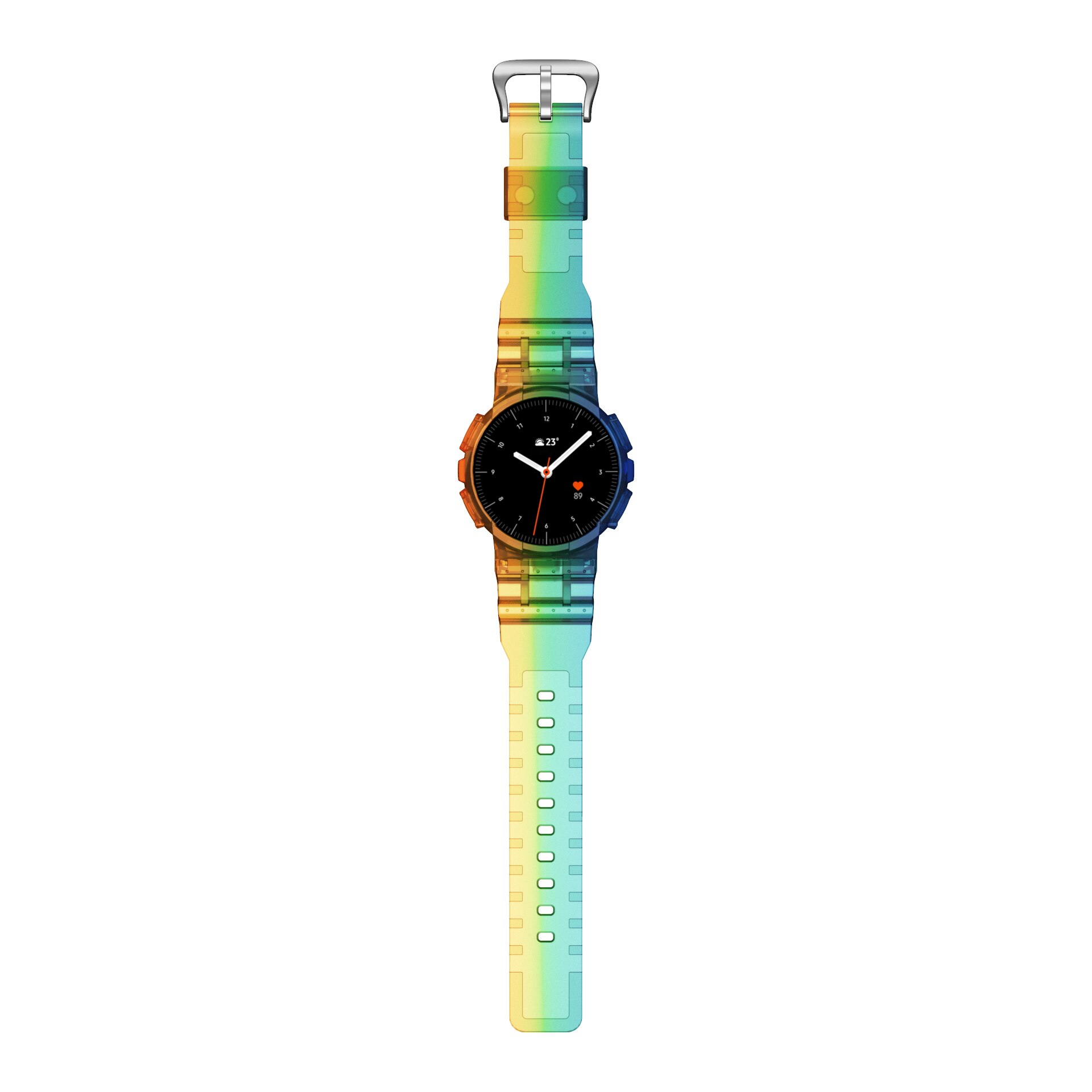Anbest Duidelijk Horloge Band Met Beschermende Case Vervanging Voor Samsung Galaxy Actieve 2 44Mm Soft Tpu Voor Galaxy actieve 2: Multicolor