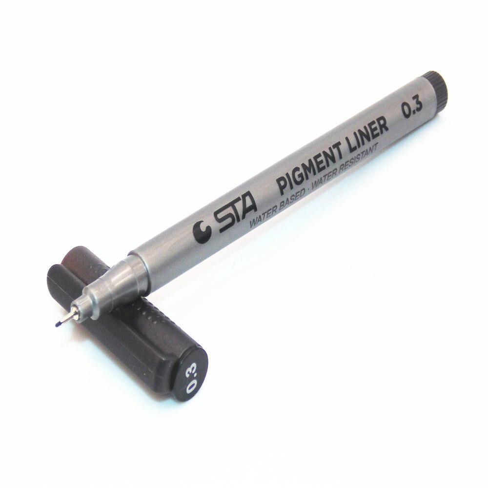 Waterproof STA Art Sketch comics Art Marker Pen Pigment Liner Water Based For Drawing Handwriting School Stationery: 03