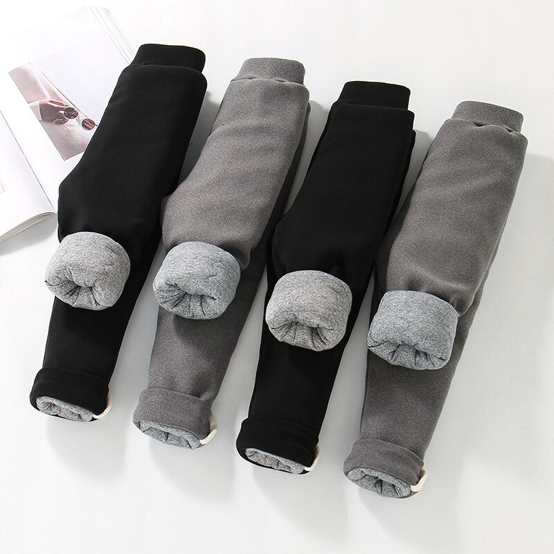 Pantalones de algodón para niñas, mallas gruesas acolchadas de cuatro capas, cálidas y ultragruesas, ropa de invierno
