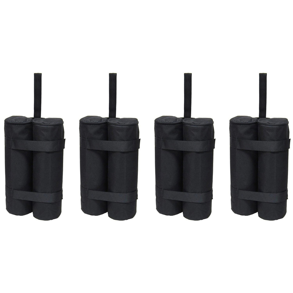 4pcs Sandbag Gazebo Weight Bags Umbrella Legs Sandbags Weights Multifunctional Outdoor15x9in Dual Zipper Oxford Cloth