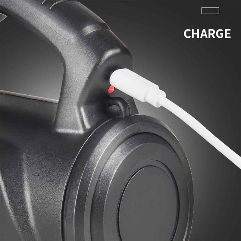 Kraftig 280w arbeidslys usb oppladbart søkelys vanntett lommelykt søkelyset ledet campinglys med sidelyslykt