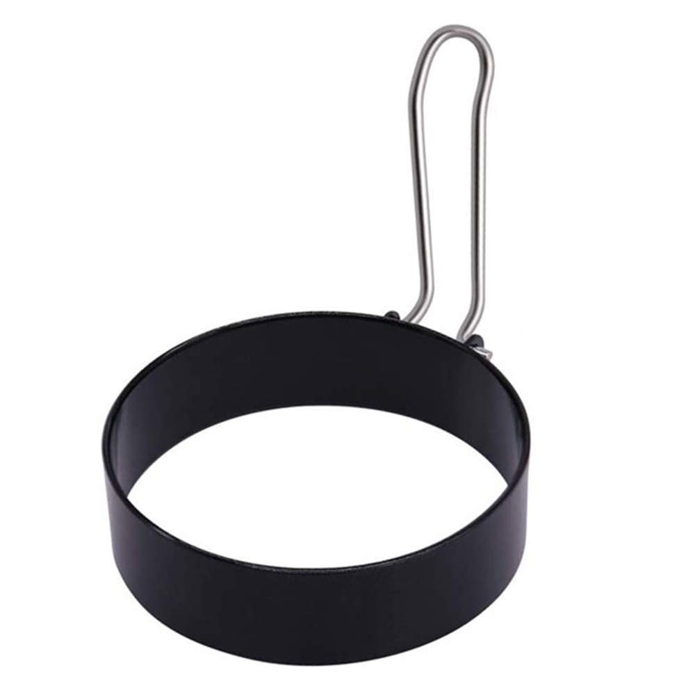 1XRound Egg Cooker Ring Stainless Steel Non Stick Eggs Shaper Mold Cooking