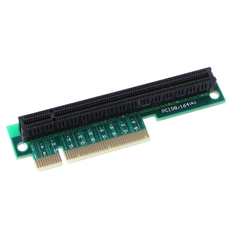 PCI-E 8X to 16X Riser Adapter PCI-Express x8 to x16 90 Degree Right-angle Card Converter for 1U/2U Accessories