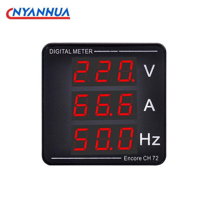 Ac Stroom Spanning Frequentie Digitale Display Meter Digitale Voltmeter Amperemeter AC50-500V AC1-140A 10-99.9Hz