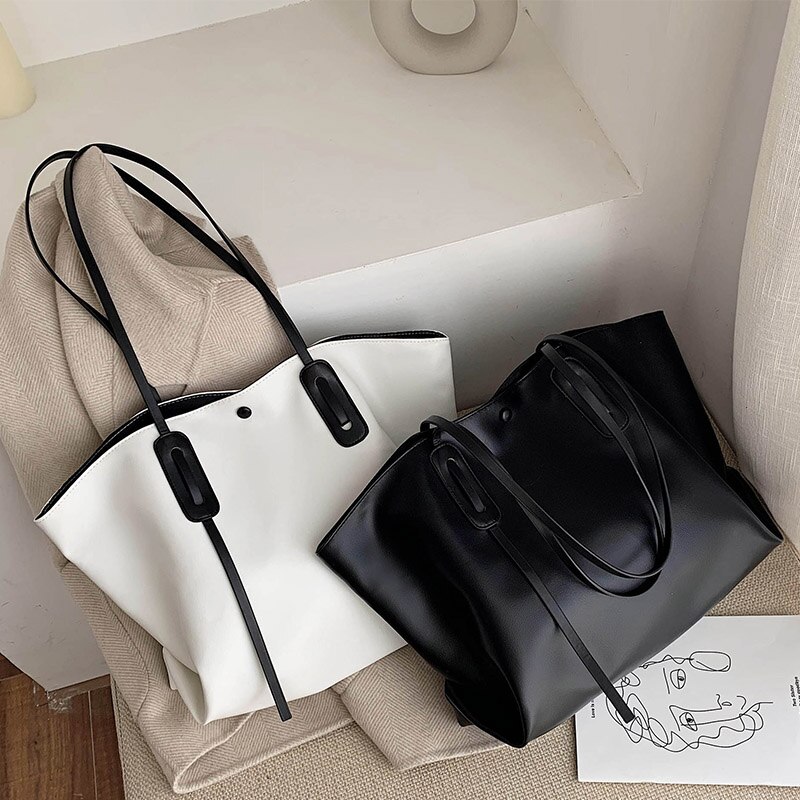 Korean Version of Large-capacity Bags, Women's Bags, Popular In , Shoulder Bags, Wild Ladies Portable Tote Bags