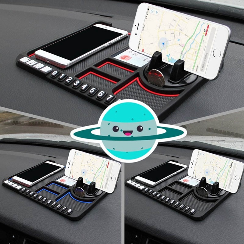 Auto Dashboard Multi-Functionele Siliconen Anti Slip Pad Telefoon/Kaarthouder Stand Dash Board Non Slide Sticky Mat