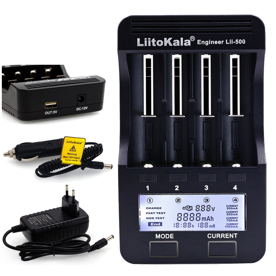 Liitokala lii-400 Lii-S1 Lii-500 Lii 300 Lii-PD4 LCD Battery Charger Charging 18650 26650 18500 3.7V lithium battery NiMH