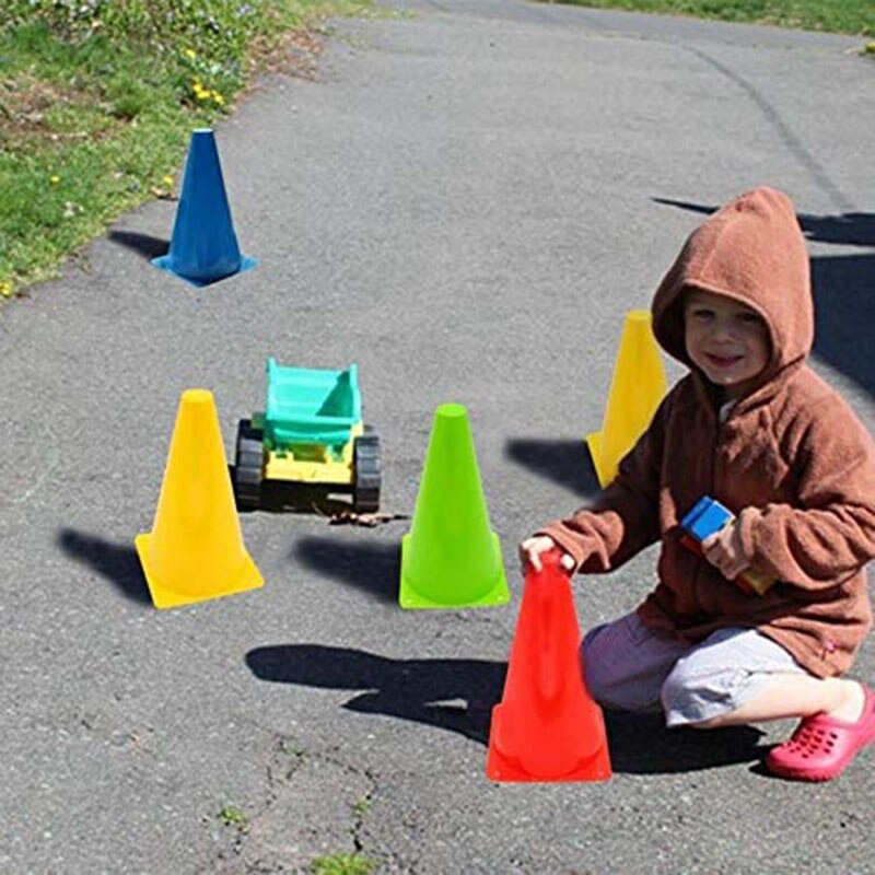 3 in 1 Ring Game Carnival Combo Set Soft Traffic Cone Bean Bags with Plastic Multicolor Thg Circle Activity Rings