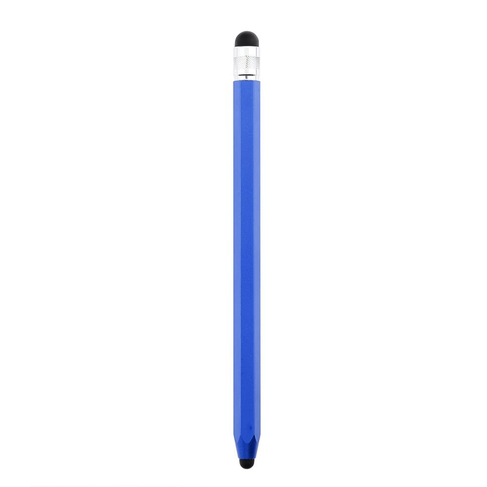 WK129 Silikon Dual Tipps Kapazitive Stift Stift berühren Bildschirm Zeichnung Stift für Smartphone Tablette PC Computer Bunte Tablette Kuli: dunkel Blau