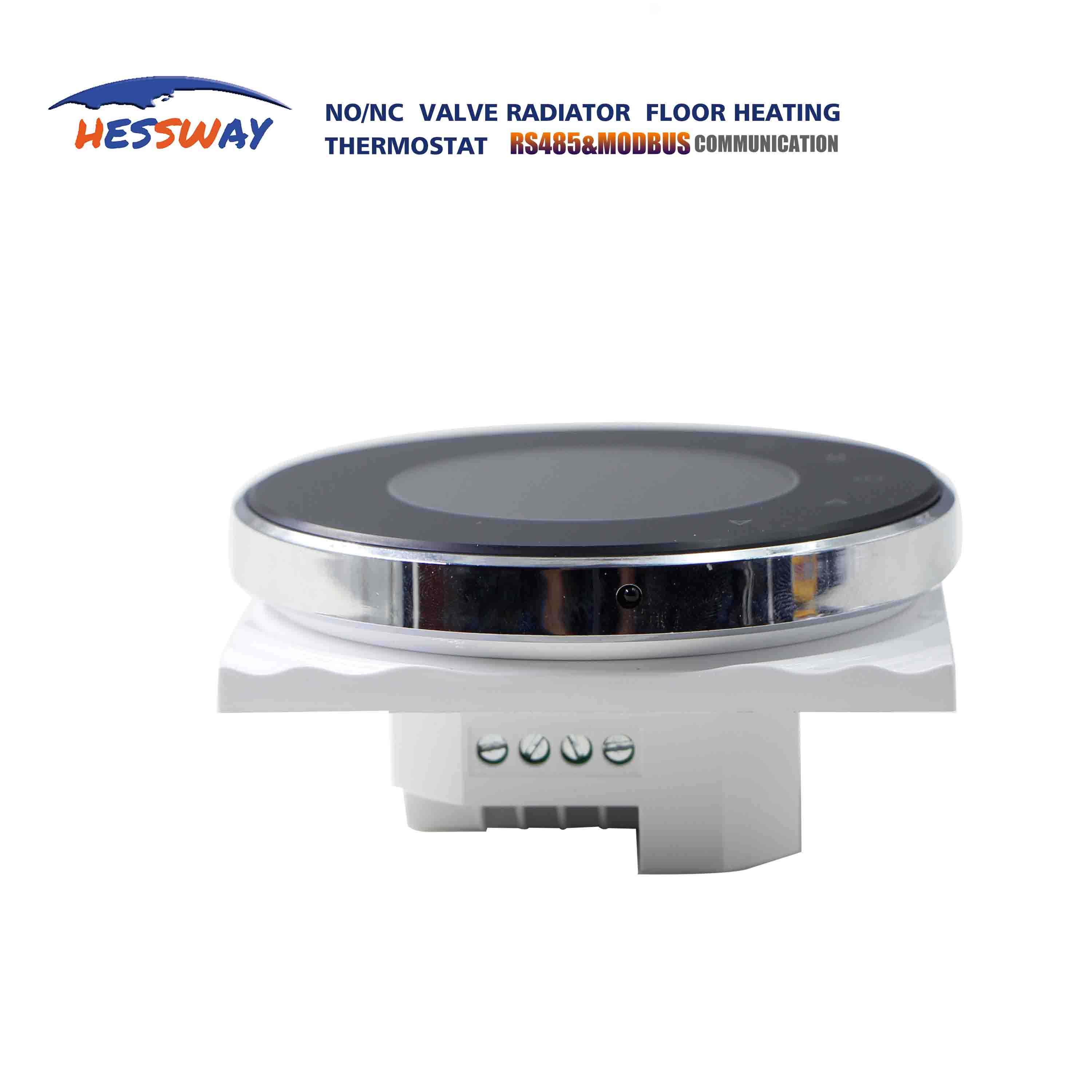 Touch screen room thermostat rs485&amp;modbus temperature controller for NC NO aconvector built into floor